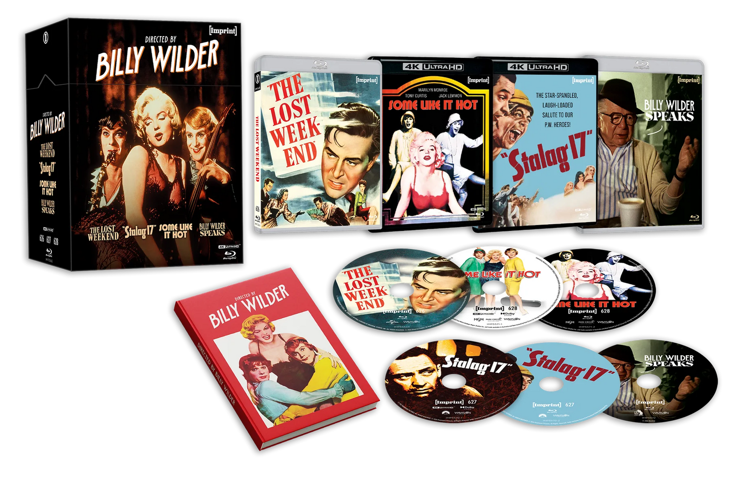 Directed By... Billy Wilder (1945 - 1959) - 4K UHD + Blu-ray Limited Edition Hardbox + Hardcover Booklet - Imprint Collection #626 - 628 (Imprint/Region Free) [Preorder]