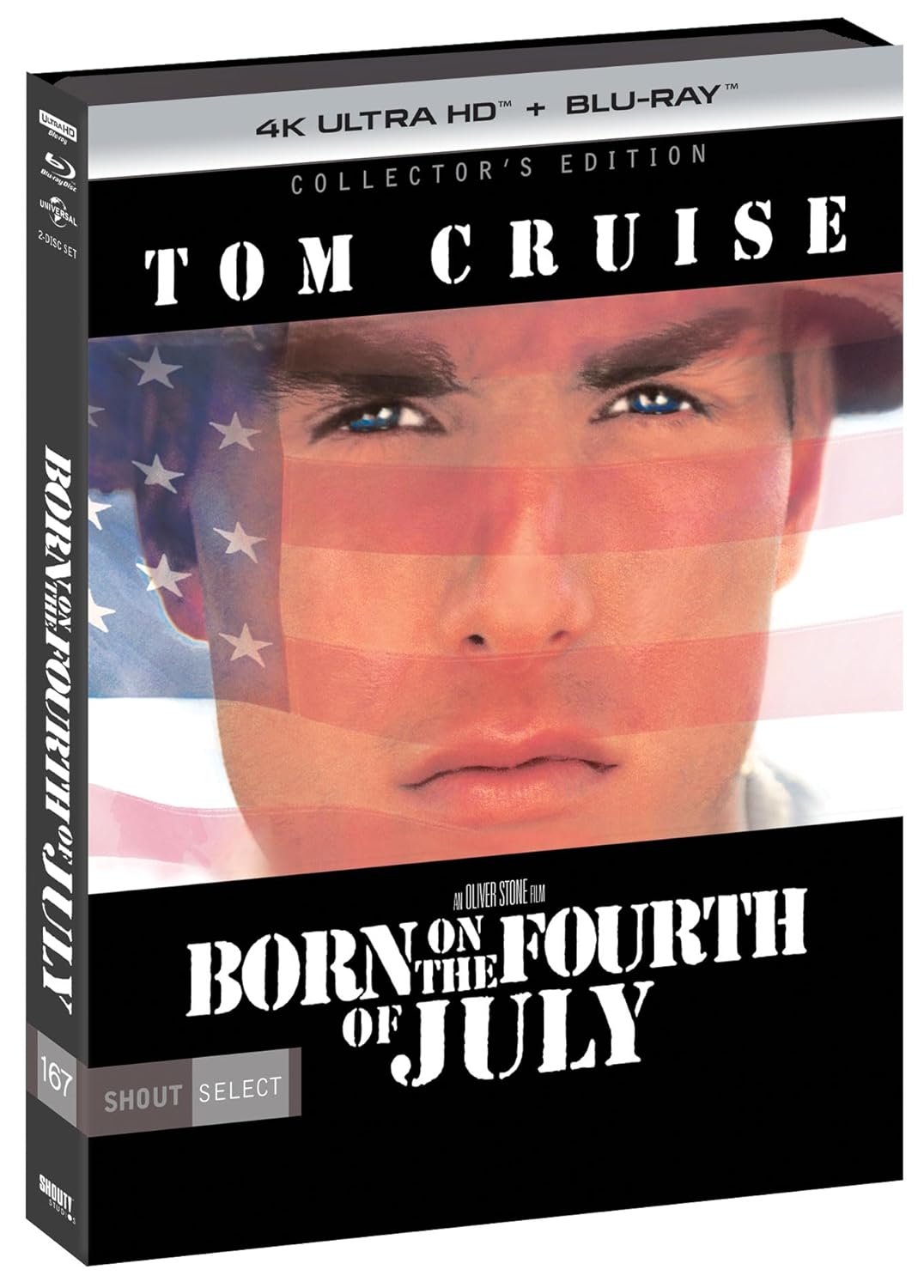 Born on The Fourth Of July 4K UHD + Blu-ray with Slipcover (Shout Factory)