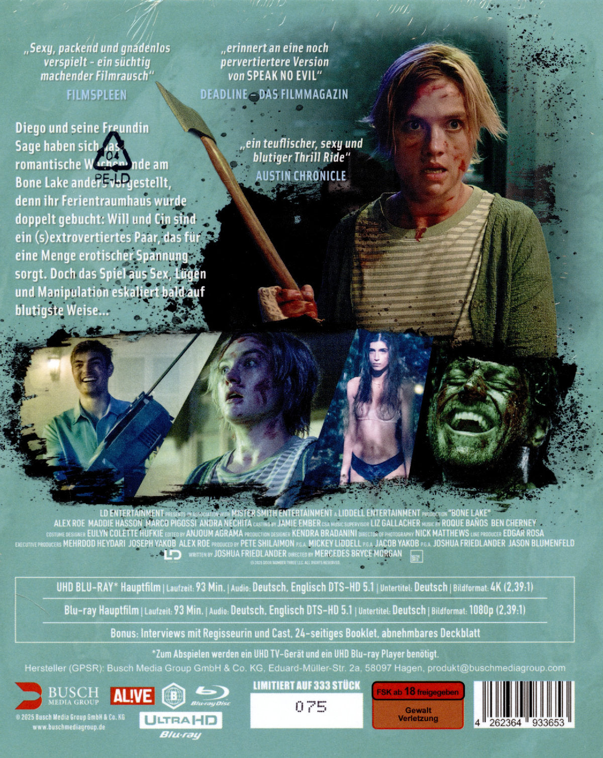 Bone Lake 4K UHD + Blu-ray MediaBook (Alive/Region Free/B) LIMIT 1 PER CUSTOMER [German Import]