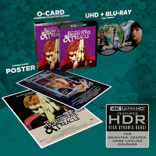Brimstone and Treacle – Limited Edition 4K UHD + Blu-ray with Slipcover + More (Screenbound/Region Free)