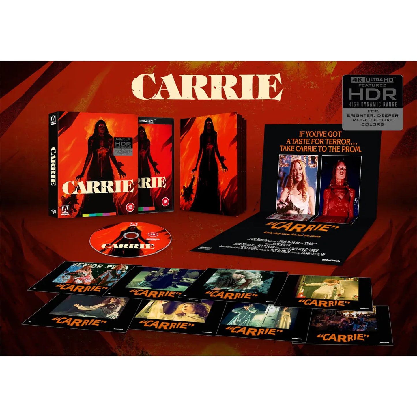Carrie Limited Edition 4K UHD with Slip (Arrow UK)