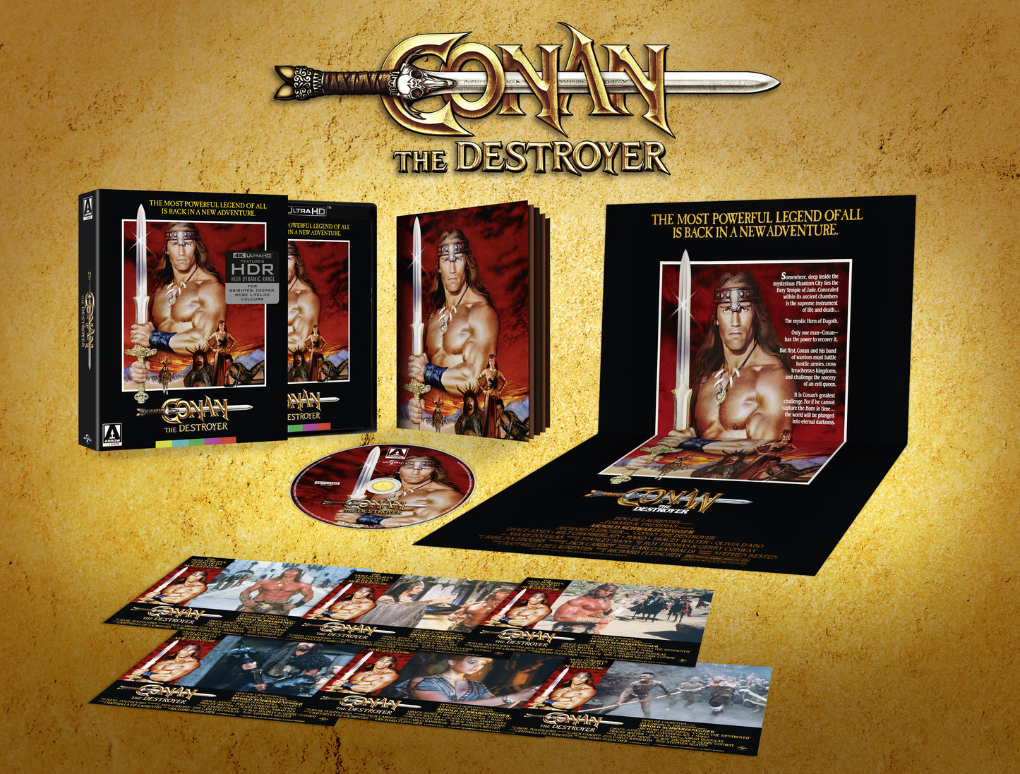Conan the Destroyer 4K UHD Limited Edition with Slip (Arrow U.S.) [Preorder date change: see note]