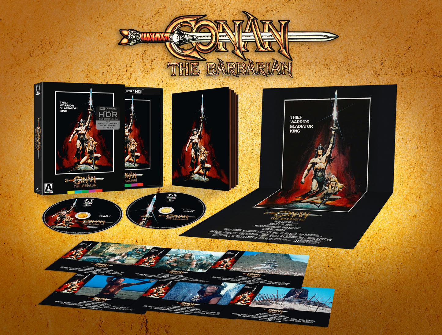 Conan the Barbarian 4K UHD Limited Edition with Slip (Arrow U.S.) [Preorder date change: see note]