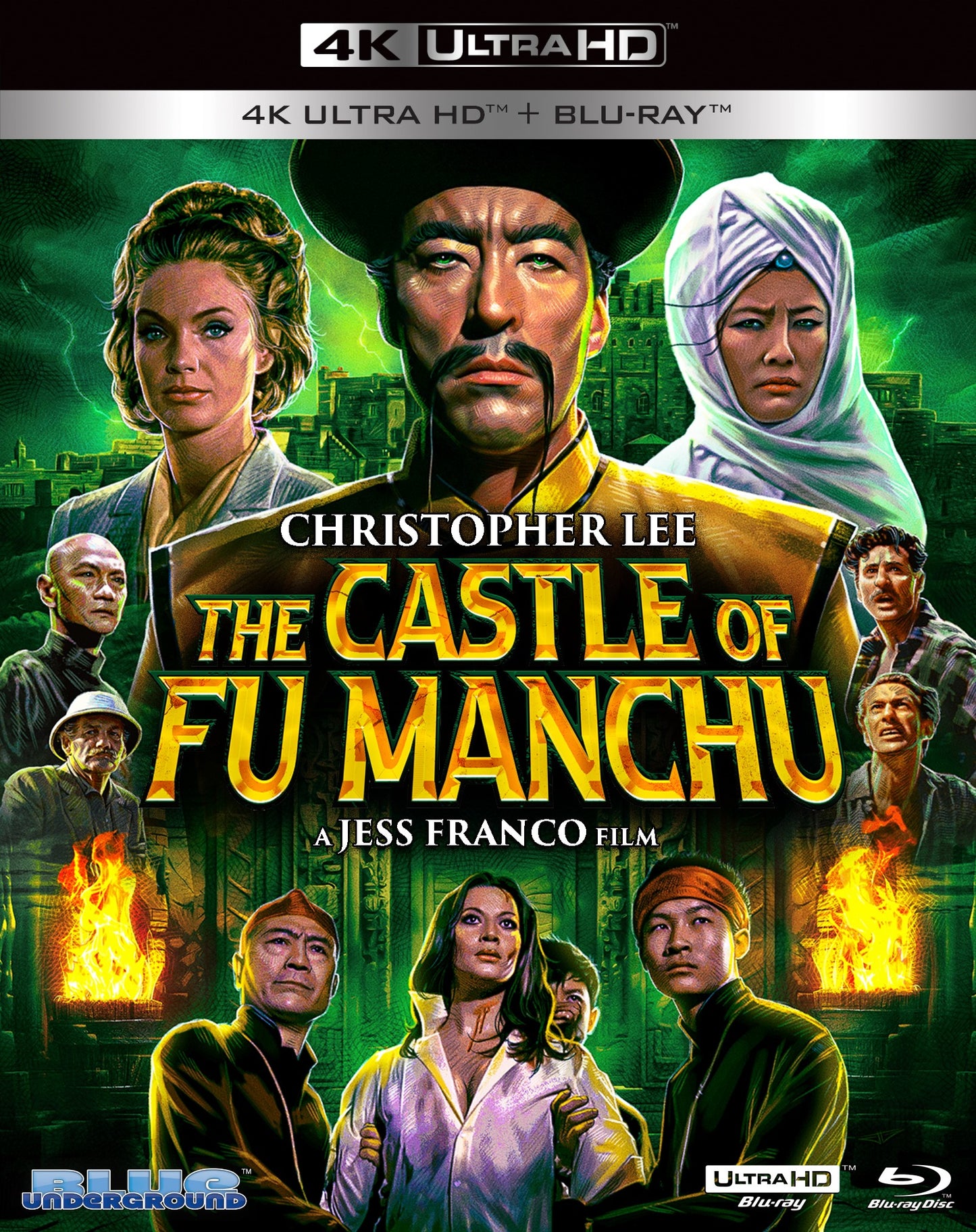 The Castle of Fu Manchu 4K UHD + Blu-ray with Slipcover (Blue Underground) [Preorder]