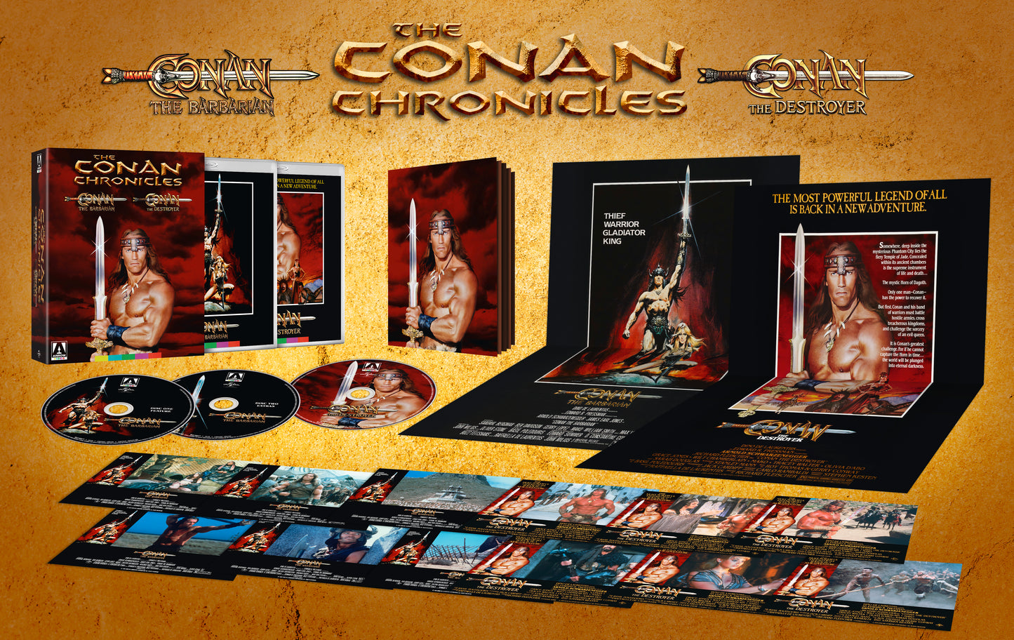 The Conan Chronicles: Conan the Barbarian & Conan the Destoryer Blu-ray Limited Edition with Slip [Preorder Date Change: see note]