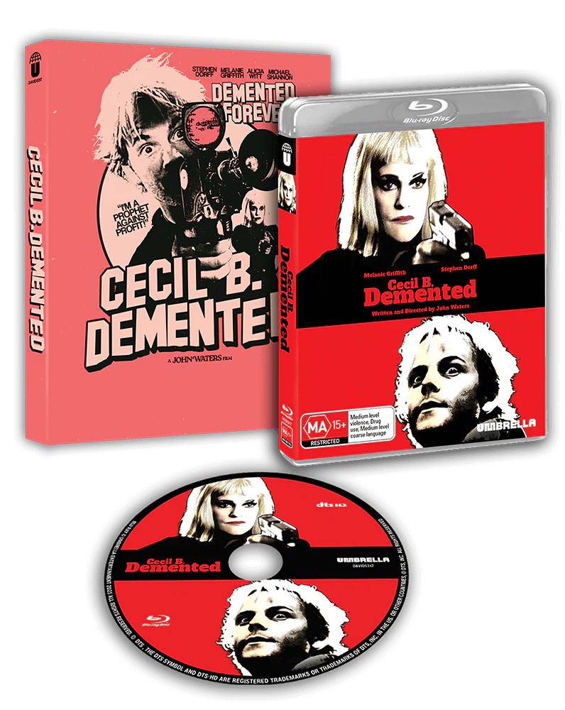 John Waters Cecil B. Demented (2000) Blu-ray with Slipcover (Umbrella Entertainment/Region Free)