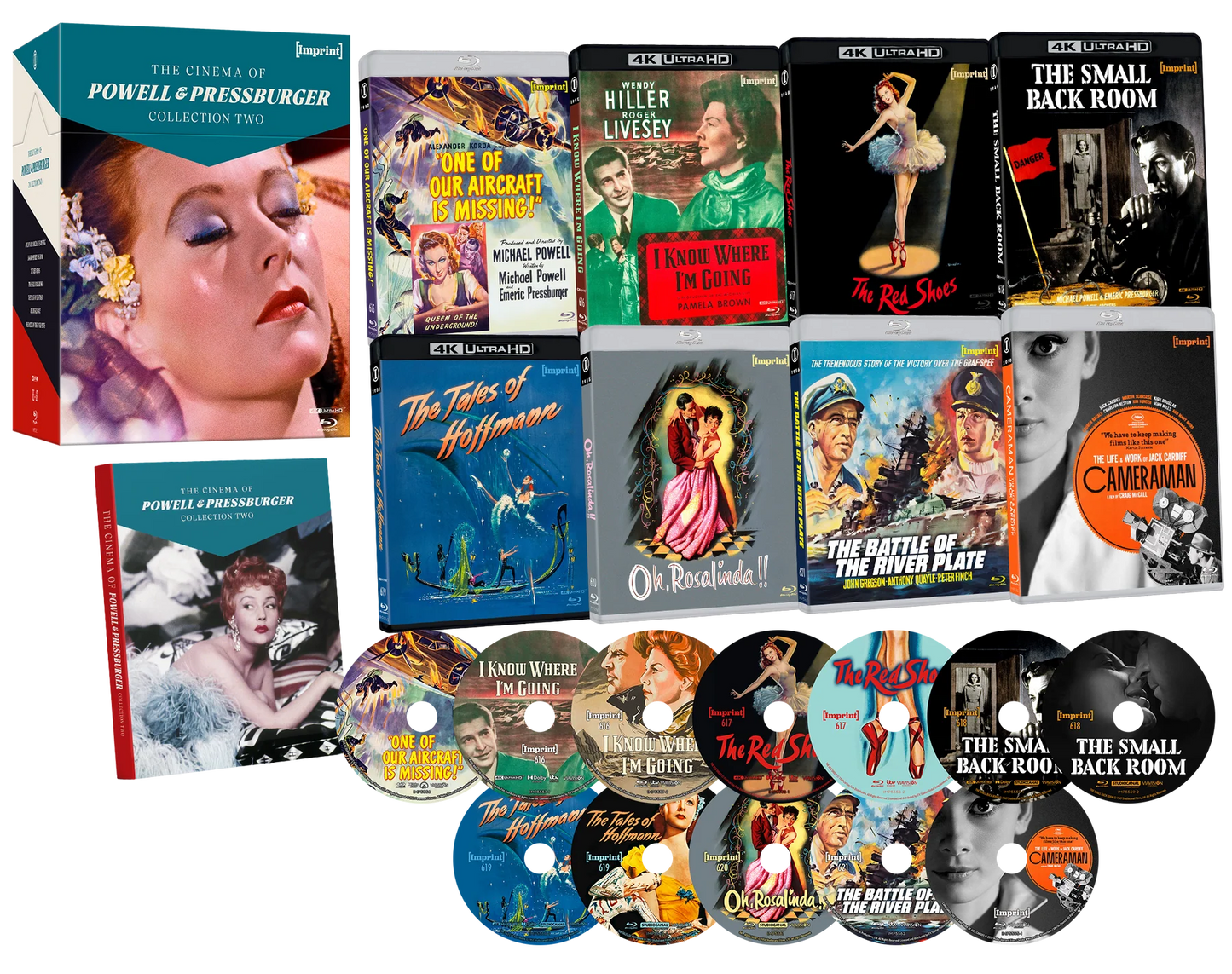 The Cinema Of Powell & Pressburger - Collection Two (1942 - 1956) - 4K UHD + Blu-ray Limited Edition Hardbox + Hardcover Booklet - Imprint Collection #615 - 621 (Imprint/Region Free) [Preorder]