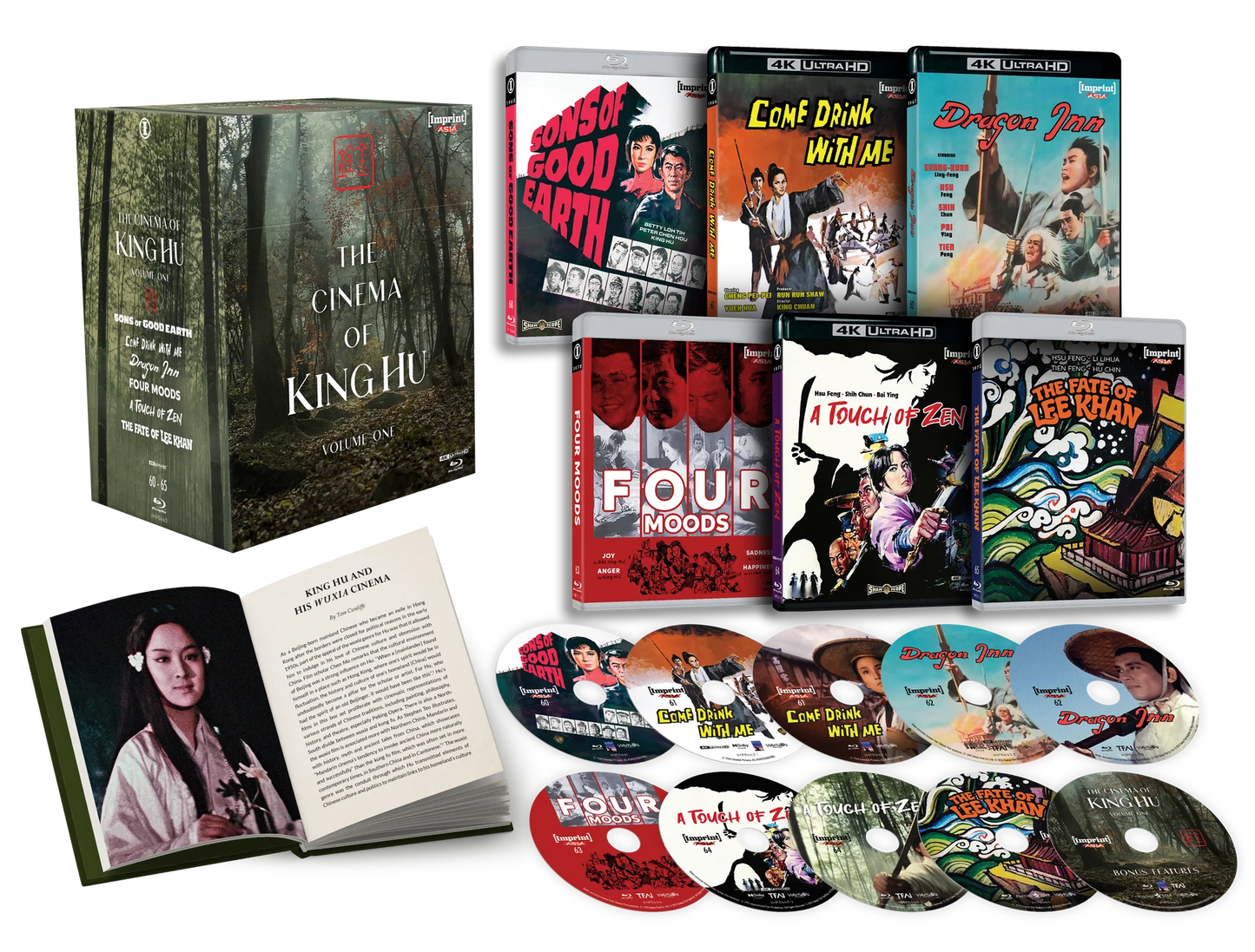 The Cinema Of King Hu: Volume One (1965 - 1973) - Limited Edition 4K UHD + Blu-ray Hardbox + Hardcover Booklet (Imprint/Region Free) [Preorder]
