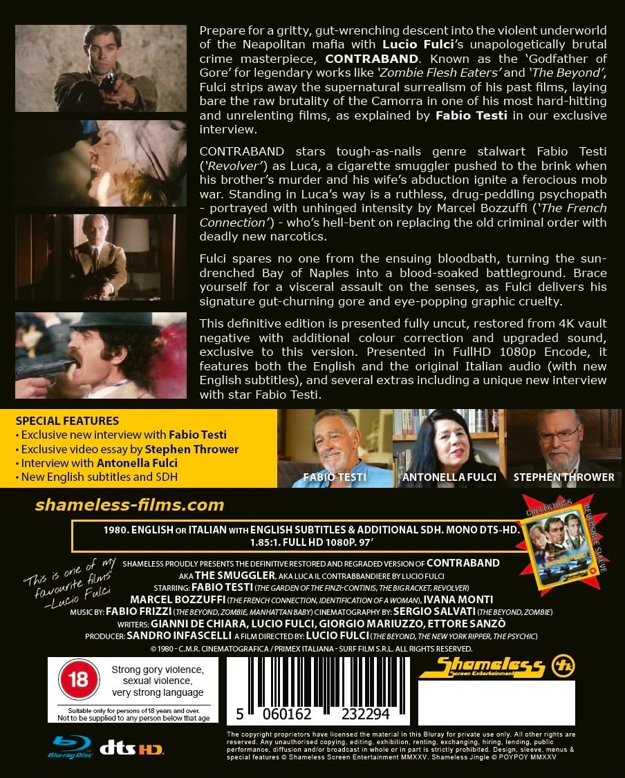 Contraband Blu-ray with Slipcover (Shameless Entertainment/Region Free) [Preorder]