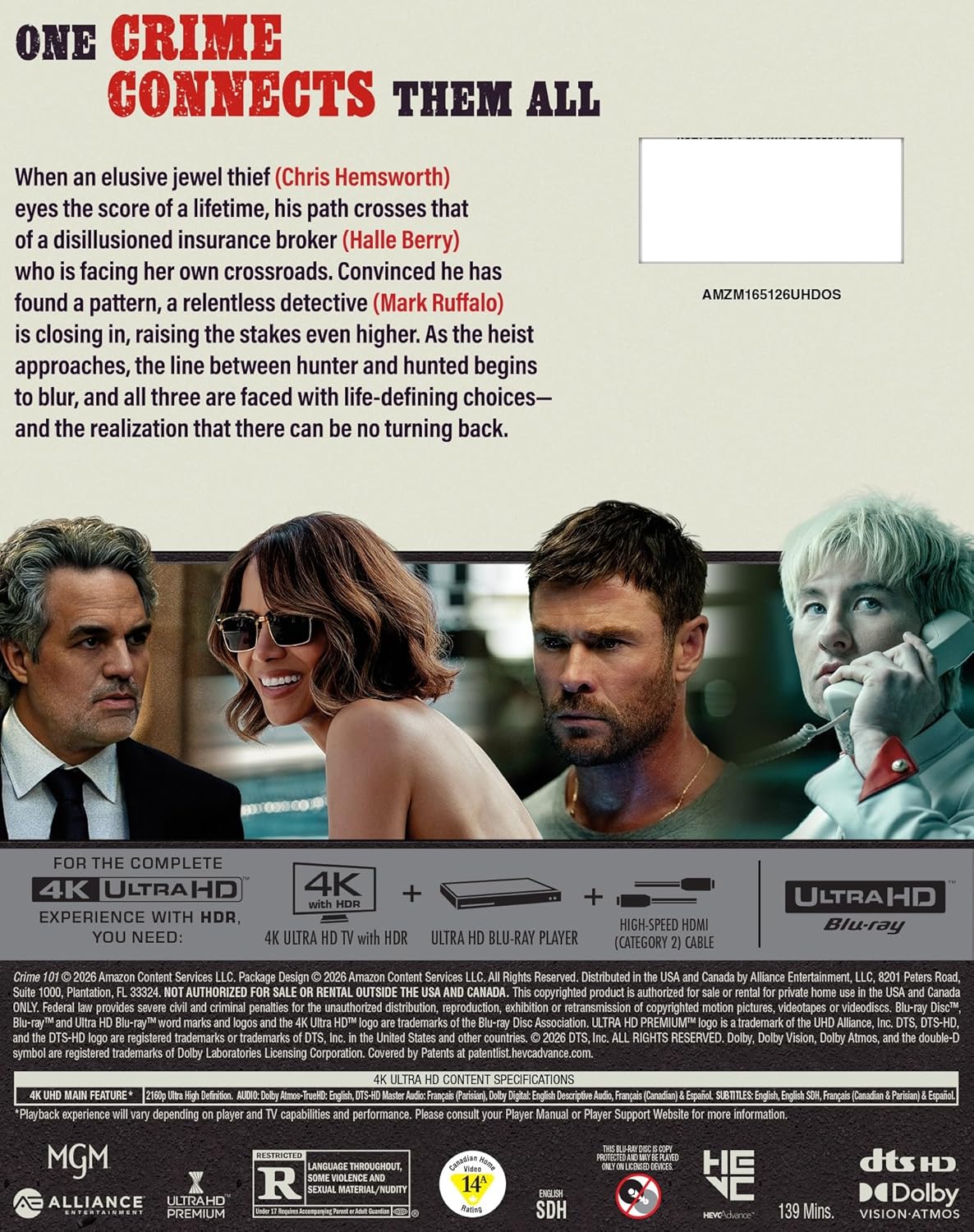 Crime 101 4K UHD (MGM U.S.) [Preorder]