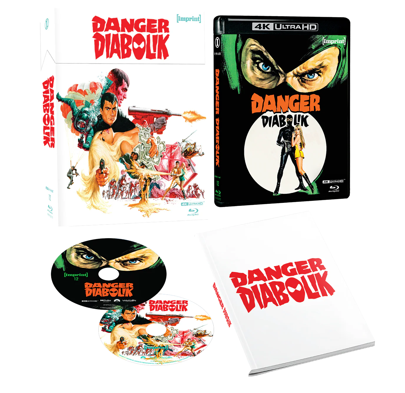 Danger: Diabolik (1968) - Limited Edition 4K UHD + Blu-ray Hardbox + Hardcover Booklet (Imprint/Region Free) [Preorder]