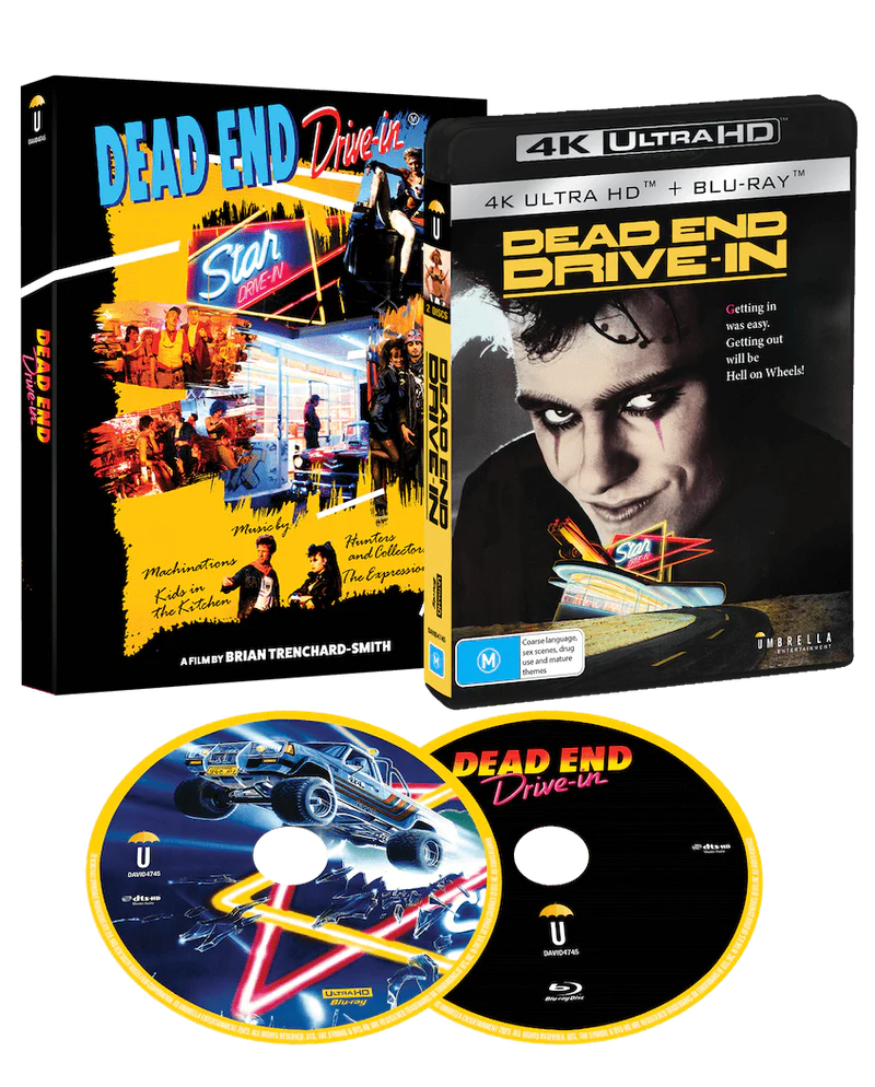 Dead End Drive-In (1986) 4K UHD + Blu-Ray with Slipcover (Umbrella/Region Free)