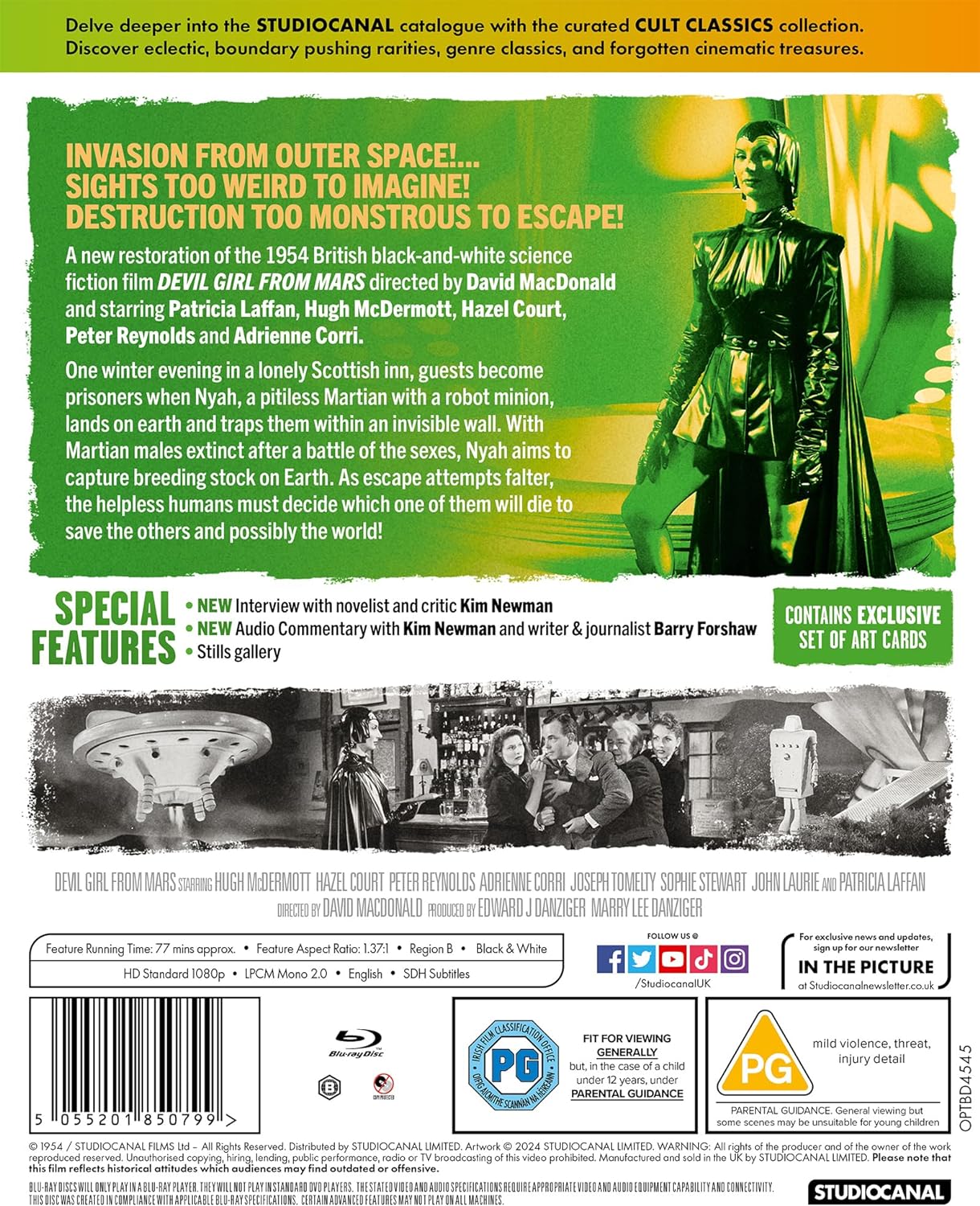 Devil Girl from Mars Blu-ray with Slipcover (Studio Canal/Region B) [Corrected Release]