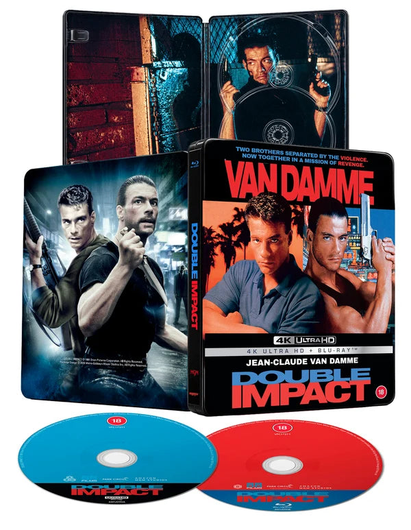 Double Impact Limited Edition Steelbook 4K Ultra HD + Blu-Ray (88 Films UK/Region Free/B) [Preorder]