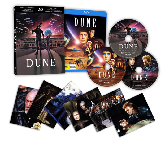 Dune (1984) – Limited Edition 3D Lenticular Hardcase + Art Cards Blu-ray (ViaVision/Region Free)