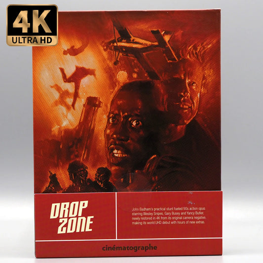 Drop Zone 4K UHD + Blu-ray with Limited Edition J-card MediaBook Slipcase (Cinématographe) LIMIT 1 PER CUSTOMER