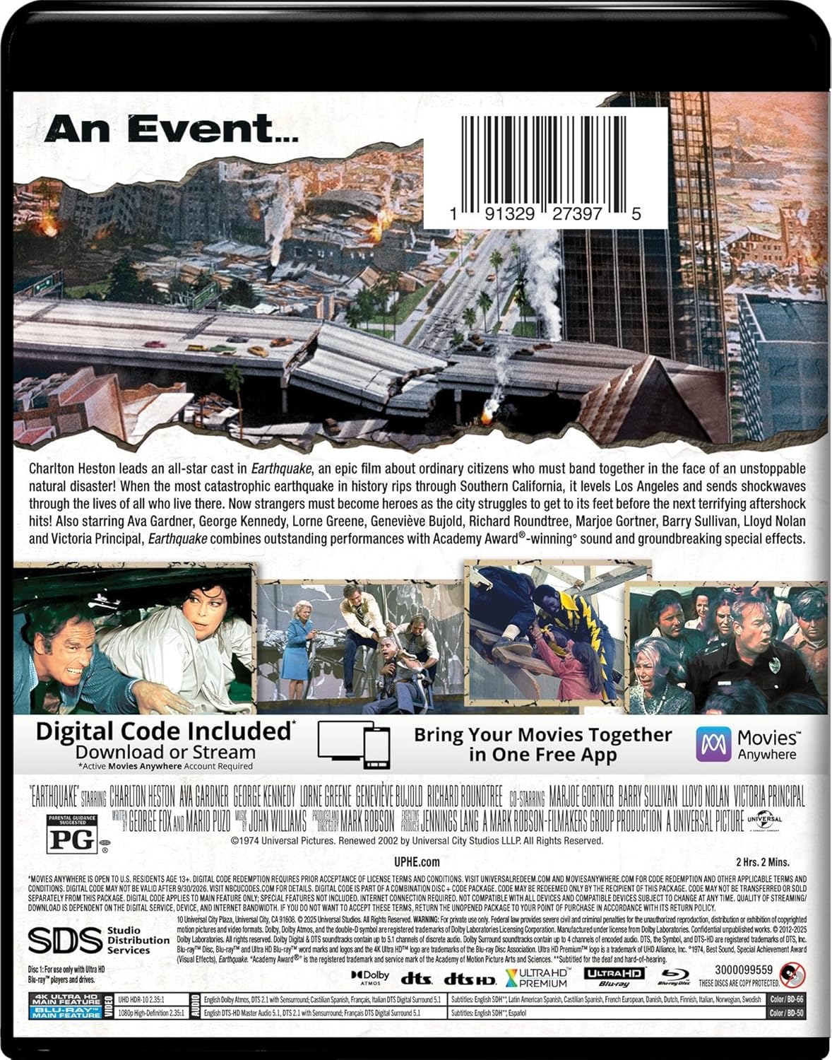 Earthquake 4K UHD + Blu-ray (Universal U.S.) [Preorder]