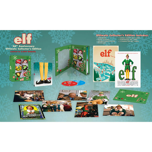 Elf 20th Anniversary Ultimate Collector's Edition 4K UHD + Blu-ray SteelBook (Warner Bros. UK/Region Free/B)