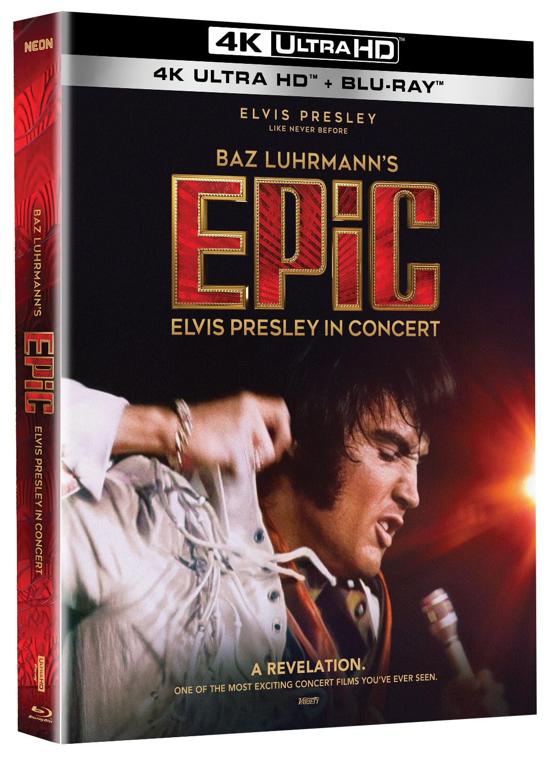 EPiC: Elvis Presley in Concert 4K UHD + Blu-ray with Slipcover (Neon)