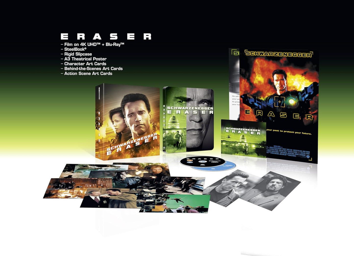 Eraser Limited Collector's Edition 4K Ultra HD SteelBook (Warner Bros/Region Free)