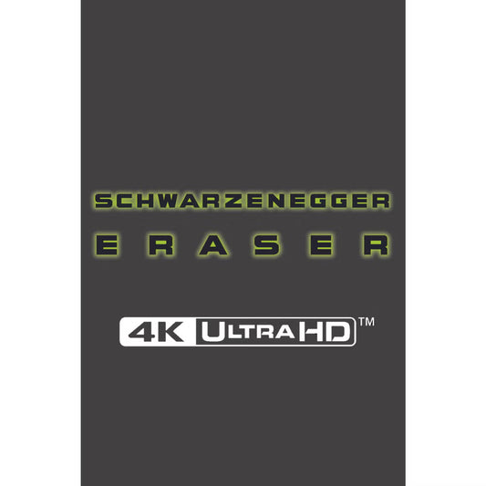 Eraser 4K UHD Limited Edition SteelBook (Warner Bros. UK/Region Free) [Preorder] LIMIT 1 PER CUSTOMER