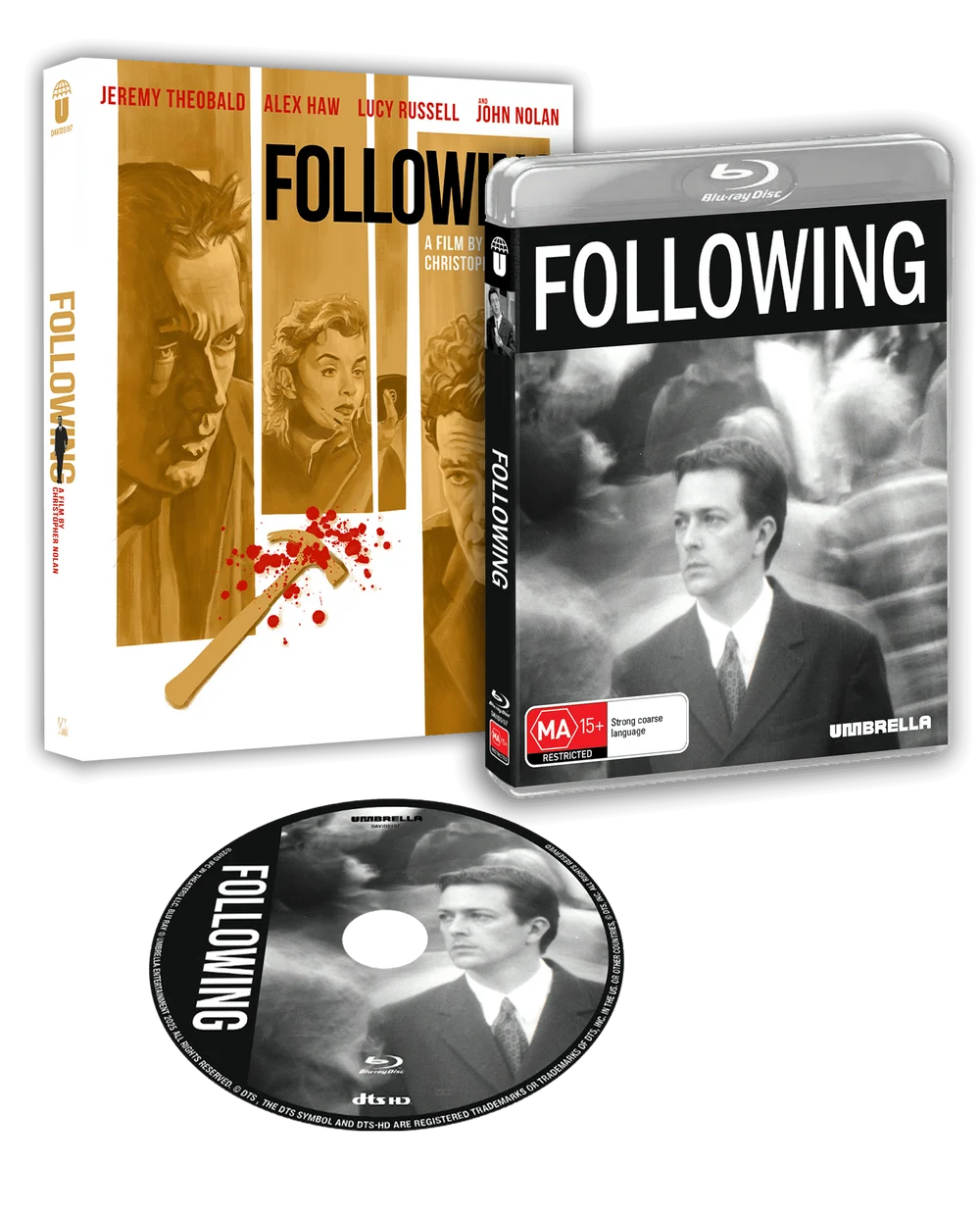 Following (1998) Blu-ray with Slipcover (Umbrella Entertainment/Region Free) [Preorder]