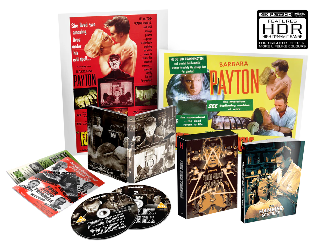 Four Sided Triangle Limited Collector’s Edition 4K UHD + Blu-ray (Hammer Films/Region Free)