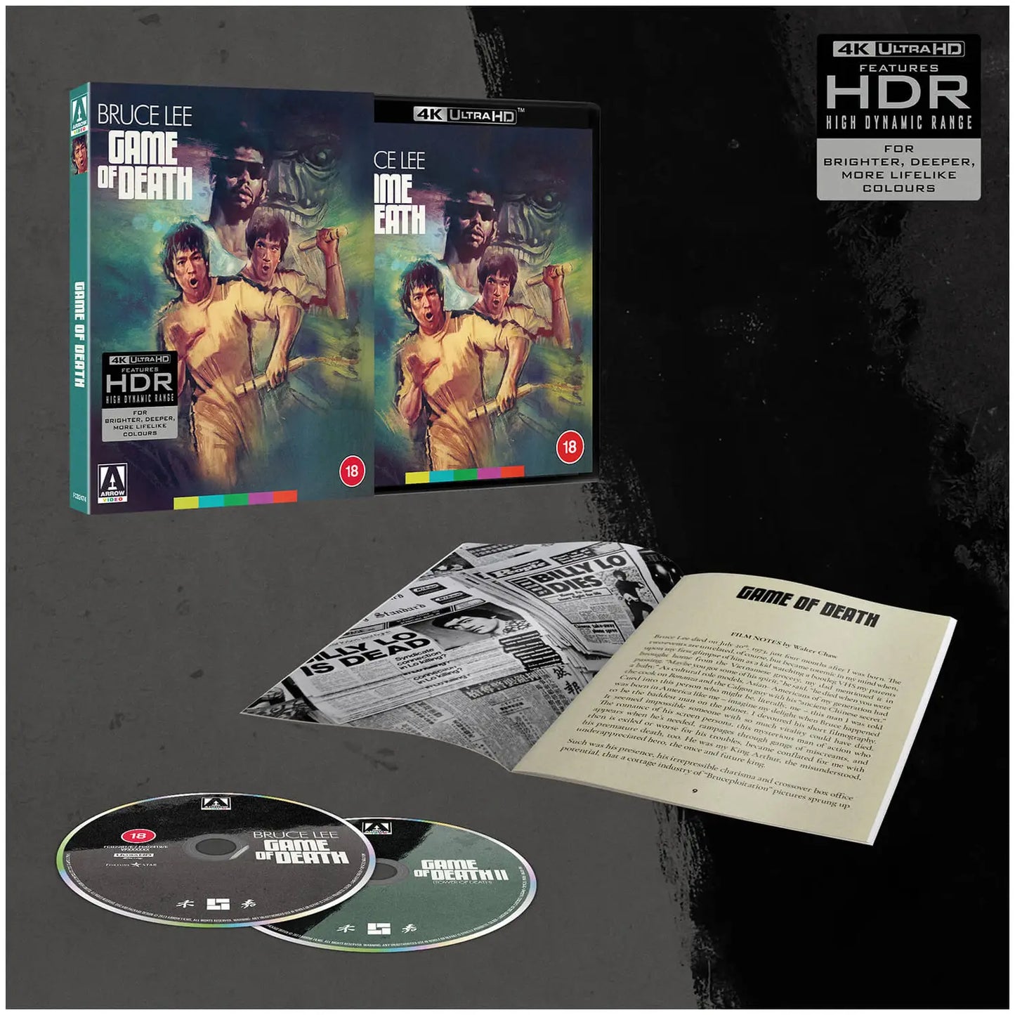 Game of Death 4K UHD + Blu-ray Limited Edition with Slipcover (Arrow UK/Region Free/B)