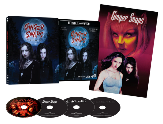 Ginger Snaps Trilogy (2000 - 2004) - 4K UHD + Blu-ray Limited Edition Lenticular Hardcase + Poster (ViaVision/Region Free) [Preorder[