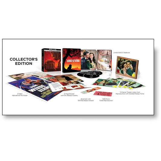 Gone With the Wind Limited Edition 4K Ultra HD Collector's Edition with SteelBook (Warner Bros./Region Free) [Preorder]