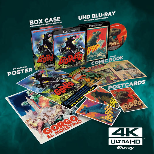 Gorgo Limited Edition 4K UHD with Box Case + Poster + Comic Book + Postcards (Screenbound/Region Free)