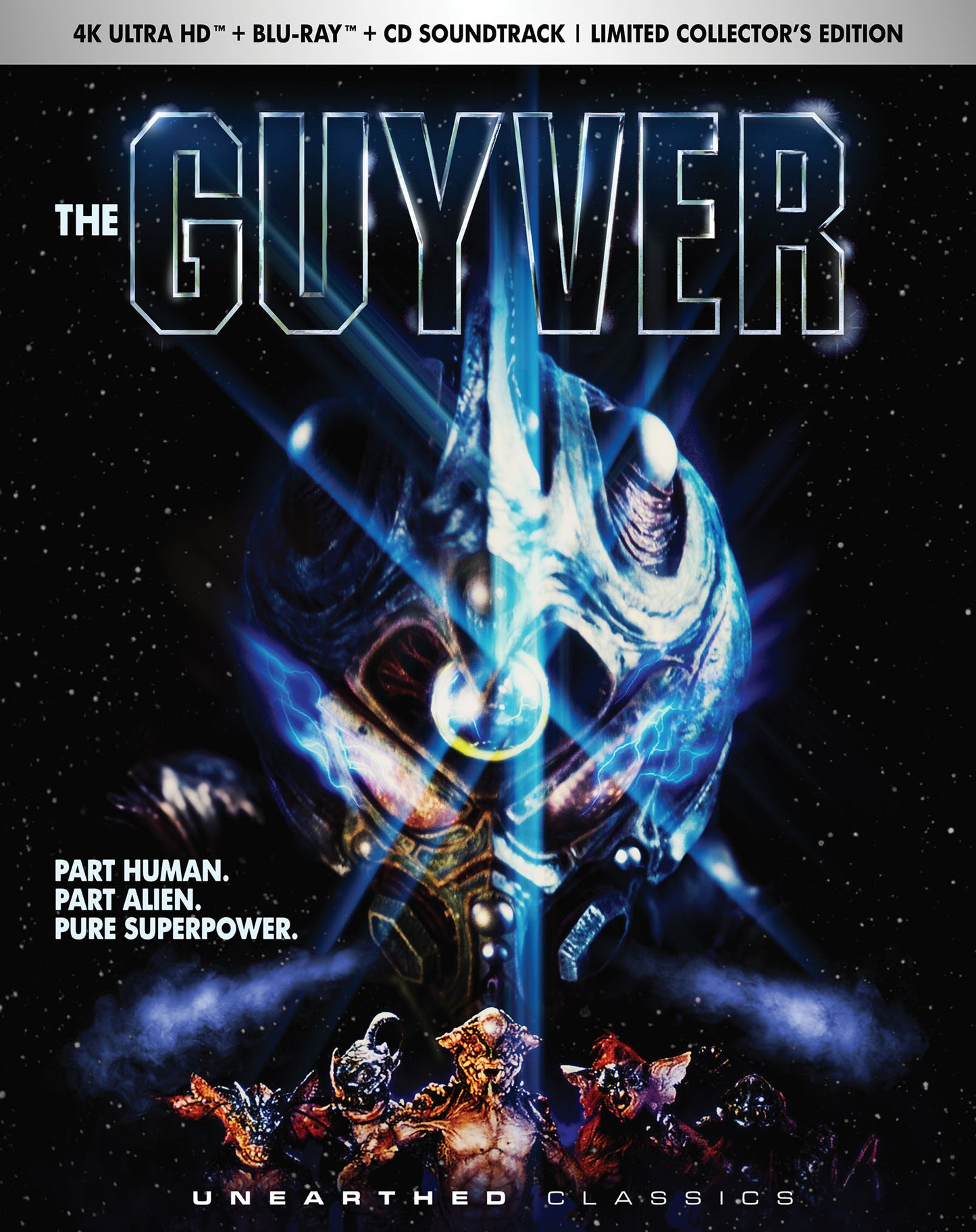 The Guyver 4K UHD + Blu-ray + CD (Unearthed Films) [Preorder]