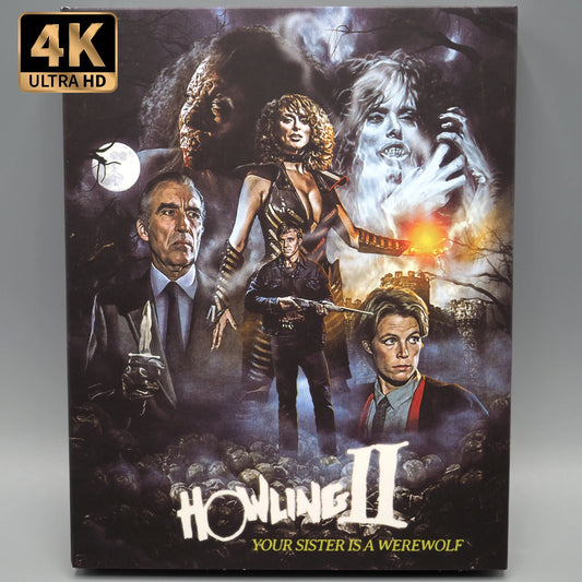 Howling II: Your Sister Is A Werewolf 4K UHD + Blu-ray with Limited Edition Slipcover (Vinegar Syndrome) LIMIT 1 PER CUSTOMER