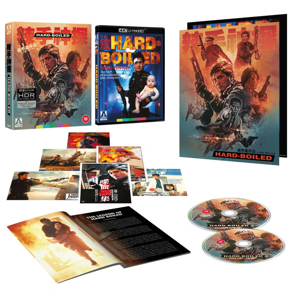 Hard Boiled Limited Edition 4K UHD + Blu-ray with Slipcover (Arrow Video UK/Region Free/B) [Preorder] LIMIT 1 PER CUSTOMER