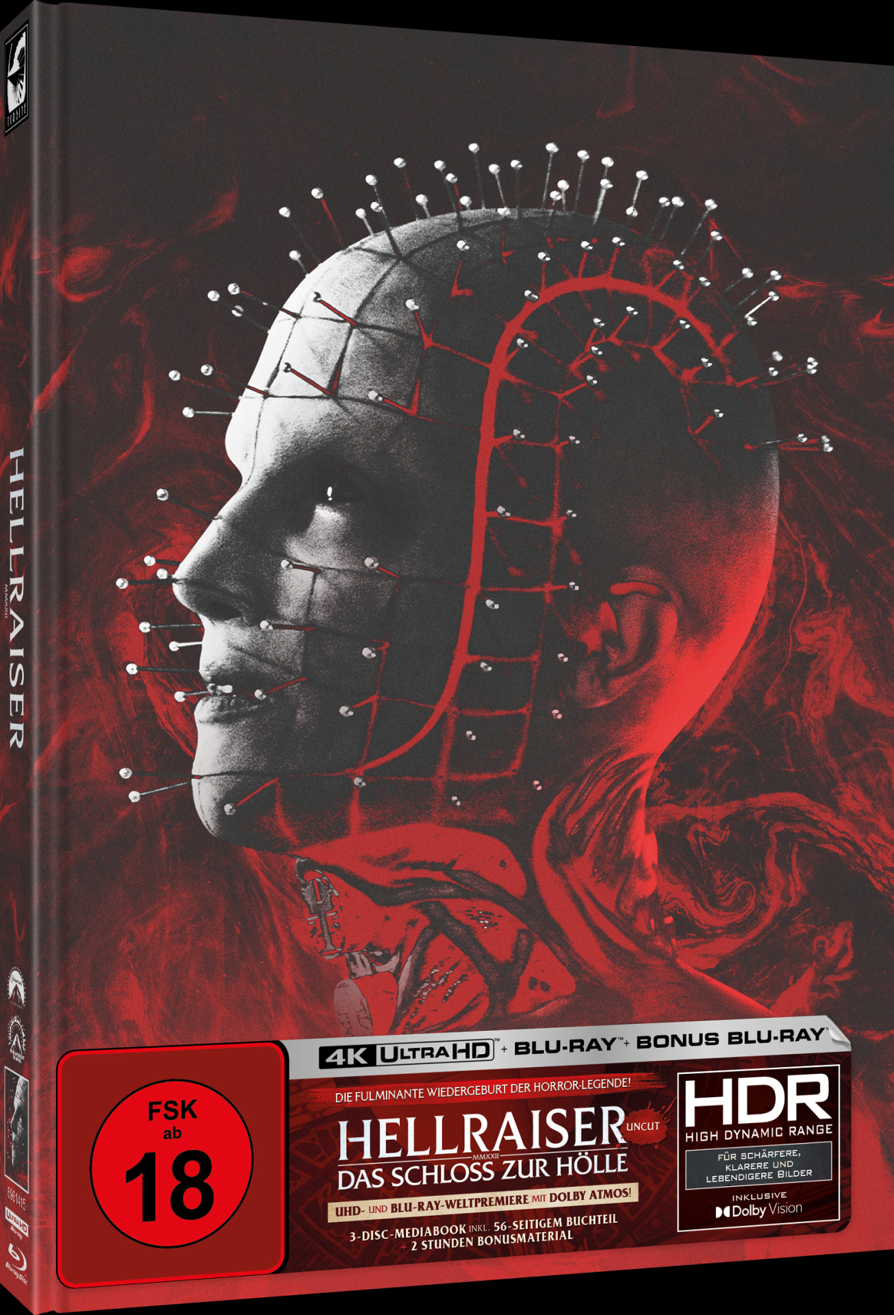 Hellraiser 4K UHD + Blu-ray Limited Edition MediaBook Cover G (Turbine/Region Free)