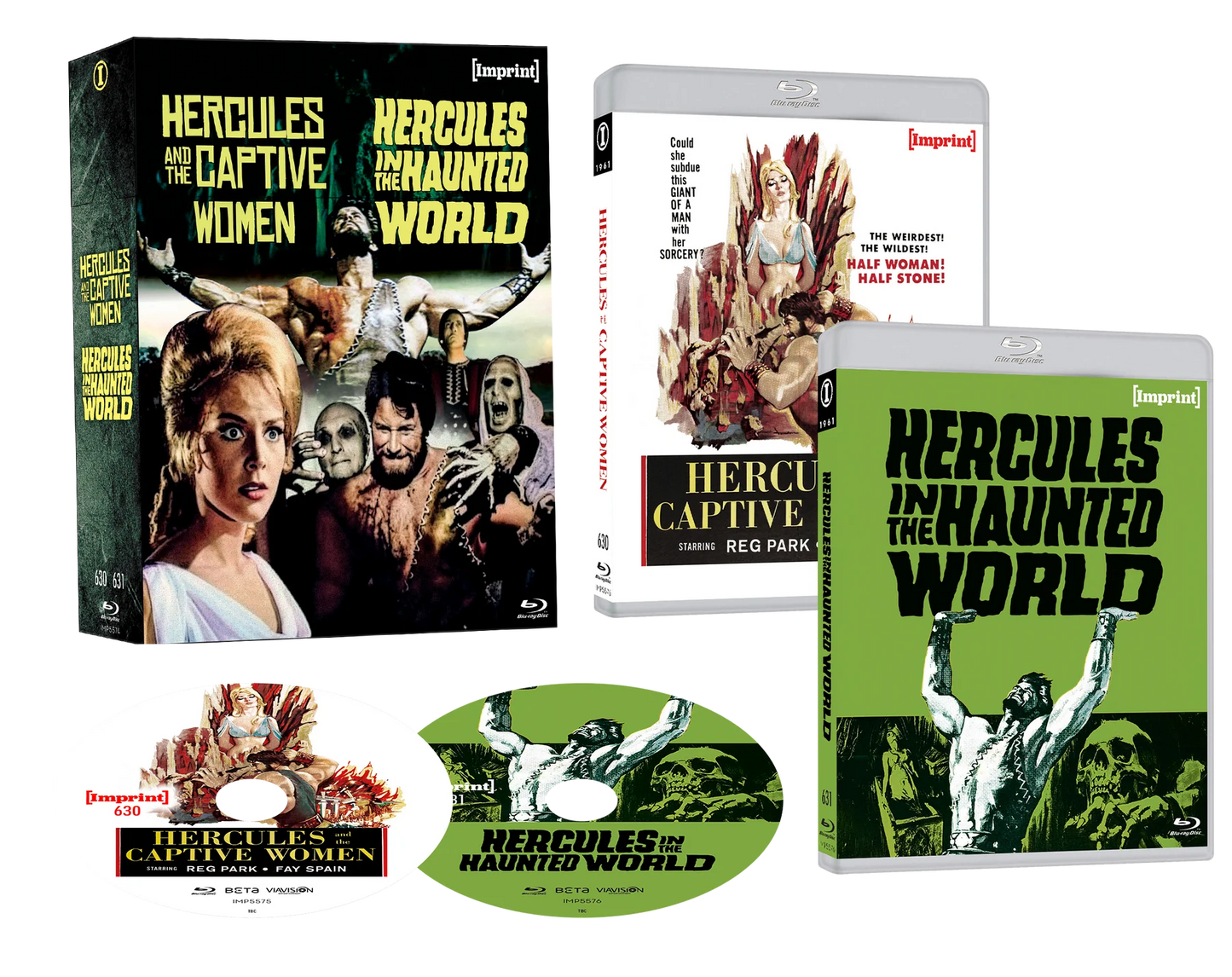 Hercules and the Captive Women / Hercules in the Haunted World (1961) - Limited Edition Blu-ray Hardbox (Imprint/Region Free) [Preorder]
