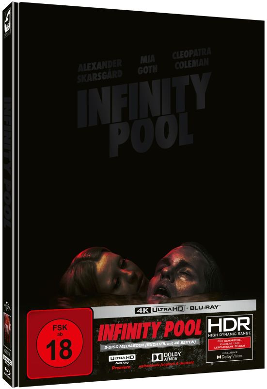 Infinity Pool | 2-Disc Mediabook B 4K Ultra HD Blu-ray + Blu-ray (Turbine/Region Free) [German Import]