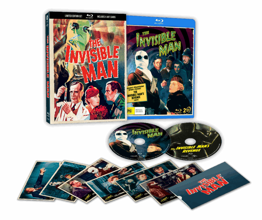 The Invisible Man (1933) – 2-Disc Blu-ray Limited Edition 3D Lenticular Hardcase + Art Cards (ViaVision/Region Free) [Preorder]