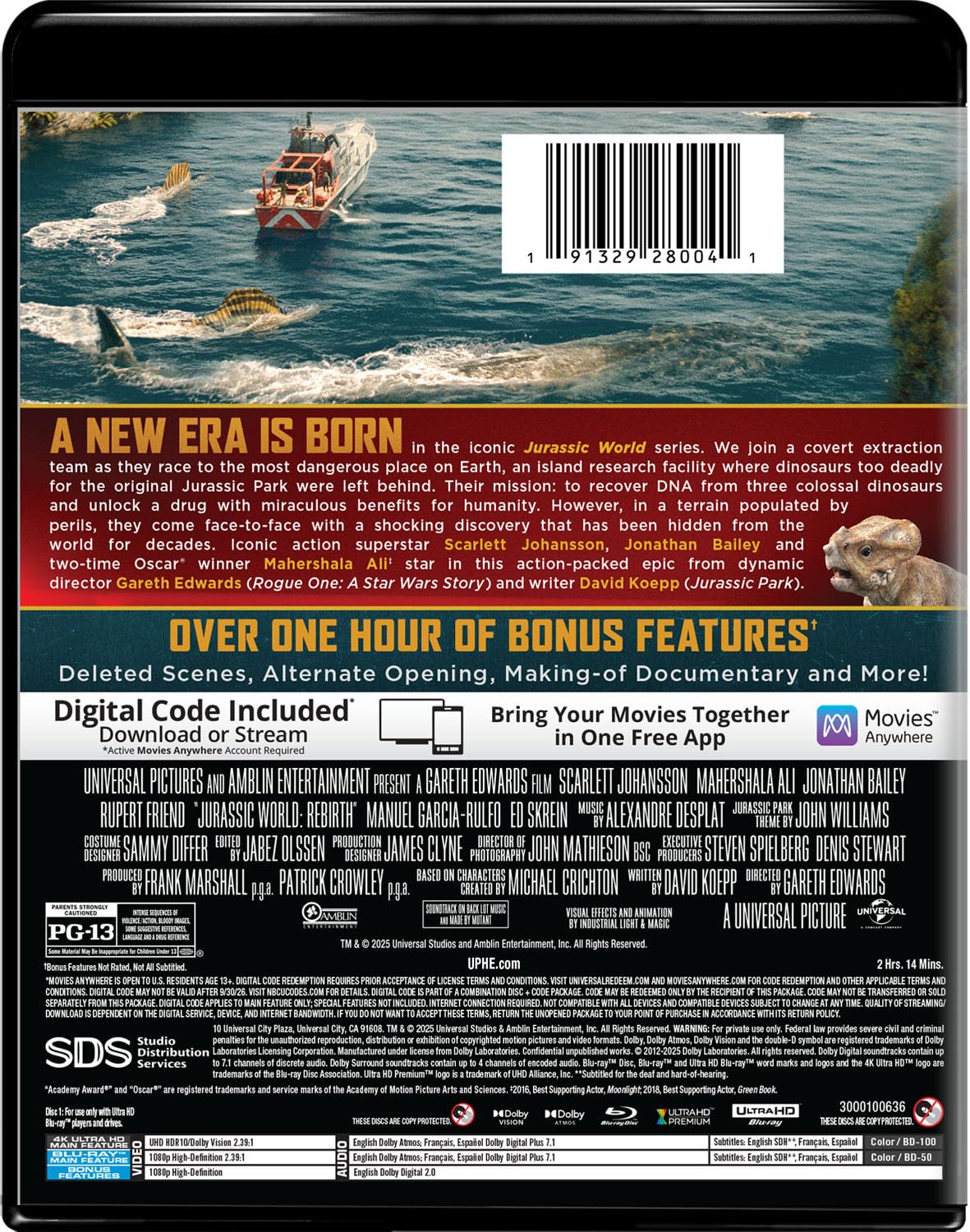 Jurassic World Rebirth 4K UHD + Blu-ray (Universal U.S.) [Preorder]