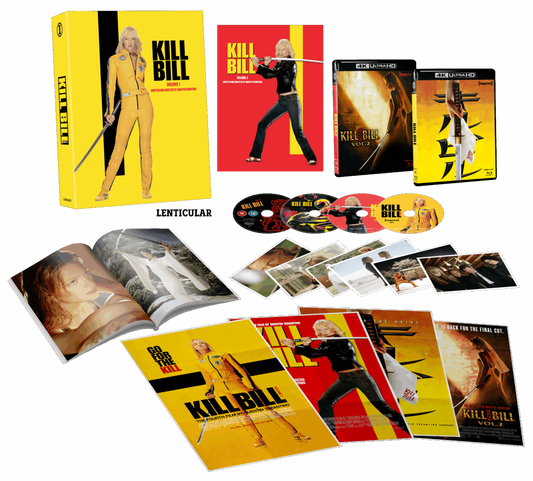 Kill Bill: Volume 1 & 2 (2003 – 2004) 4K UHD + Blu-ray Lenticular Limited Edition (Imprint/Region Free) [Preorder]