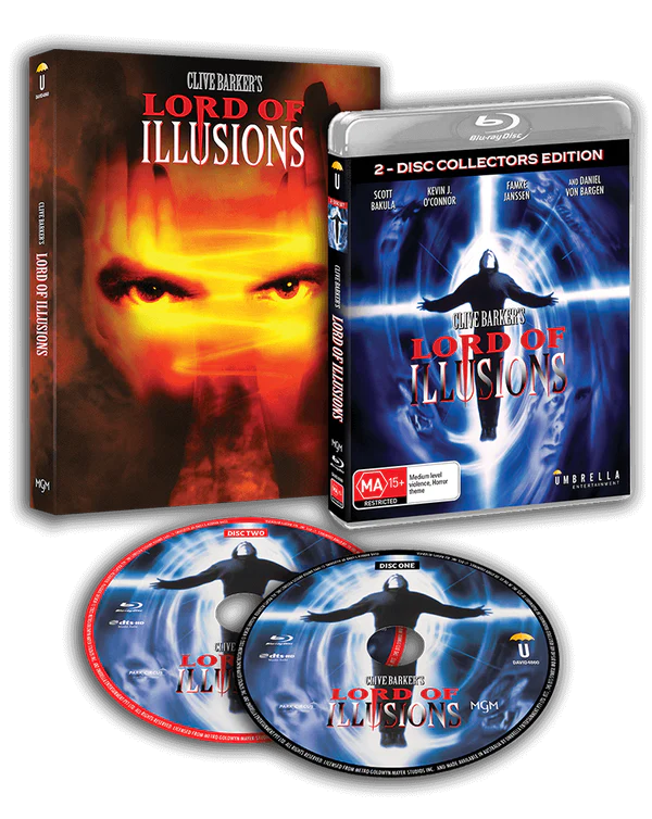Lord of Illusions (1995) Blu-ray Theatrical and Director's Cuts with Slipcover (Umbrella/Region Free) [Preorder]