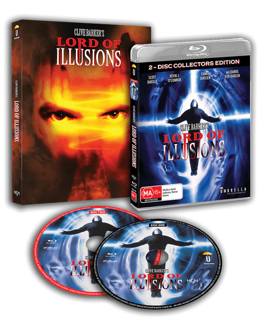 Lord of Illusions (1995) Blu-ray Theatrical and Director's Cuts with Slipcover (Umbrella/Region Free)
