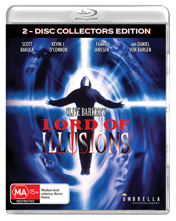 Lord of Illusions (1995) Blu-ray Theatrical and Director's Cuts with Slipcover (Umbrella/Region Free)