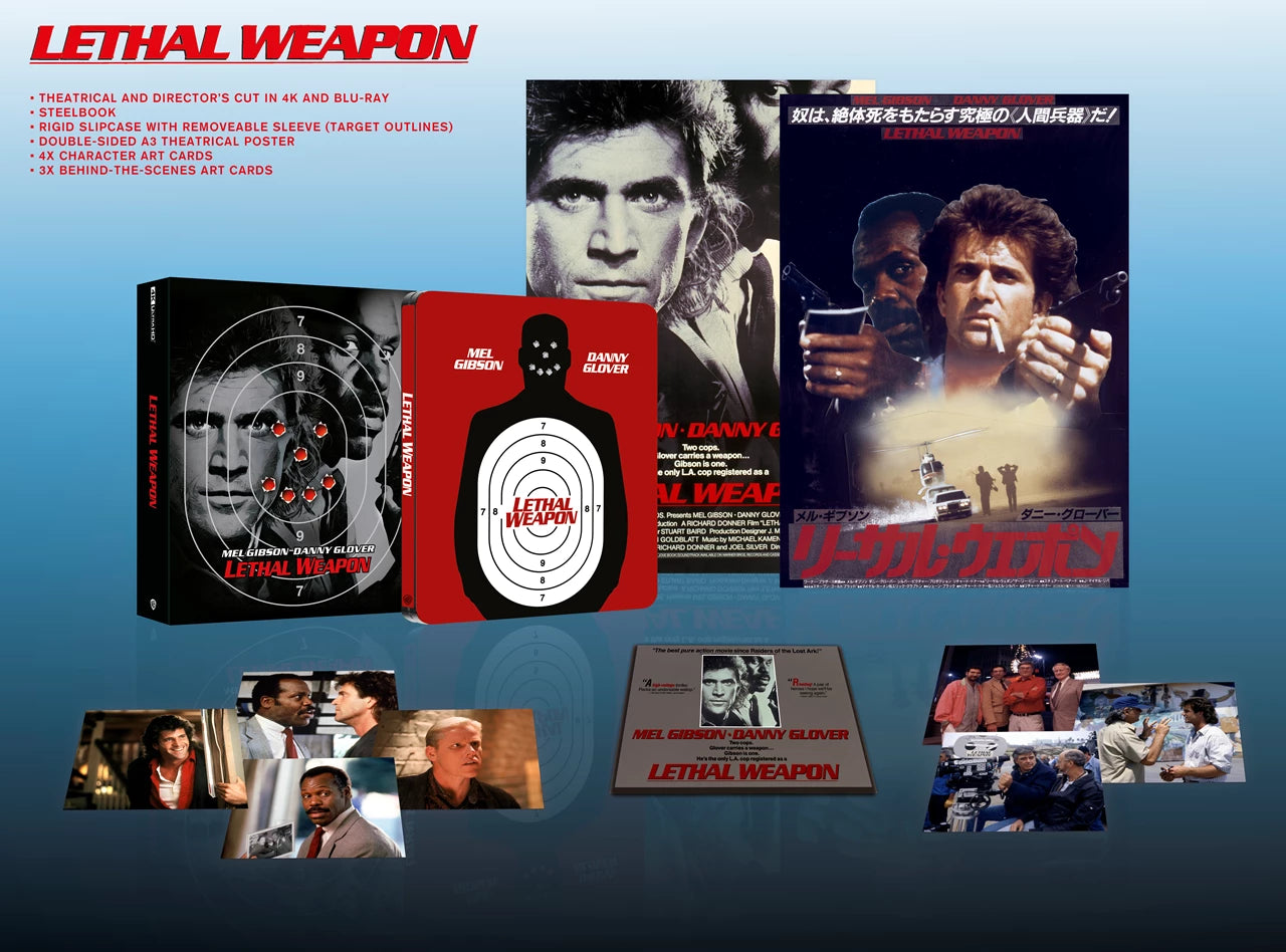 Lethal Weapon 4K Ultra HD + Blu-ray Ultimate Collector's Edition with Steelbook (Warner Bros./Region Free) [Preorder] RELEASE DATE RESCHEDULED (See product page for new release date)