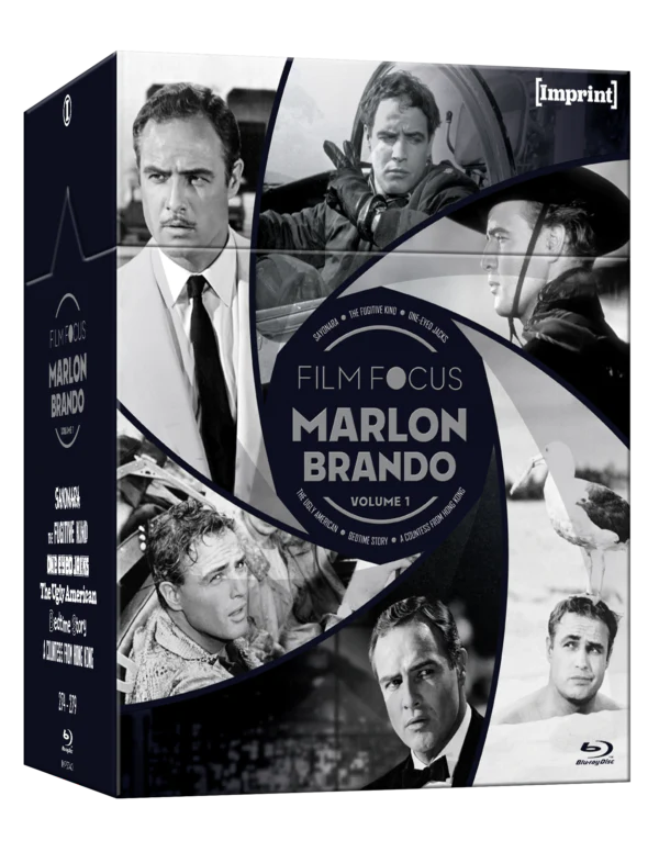 Film Focus: Marlon Brando – Volume One (1957 – 1967)  Blu-ray Hardbox (Imprint/Region Free) DAMAGED HARDBOX (See damaged photos)