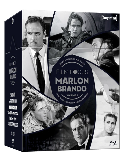 Film Focus: Marlon Brando – Volume One (1957 – 1967)  Blu-ray Hardbox (Imprint/Region Free) DAMAGED HARDBOX (See damaged photos)