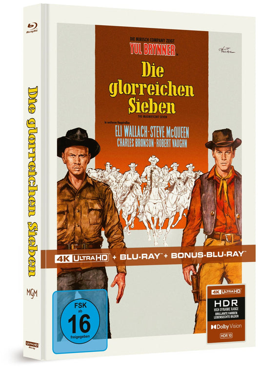 The Magnificent Seven - Limited Mediabook 4K Ultra HD + Blu-ray + Bonus Blu-ray (Capelight/Region Free) LIMIT 1 PER CUSTOMER [German Import]