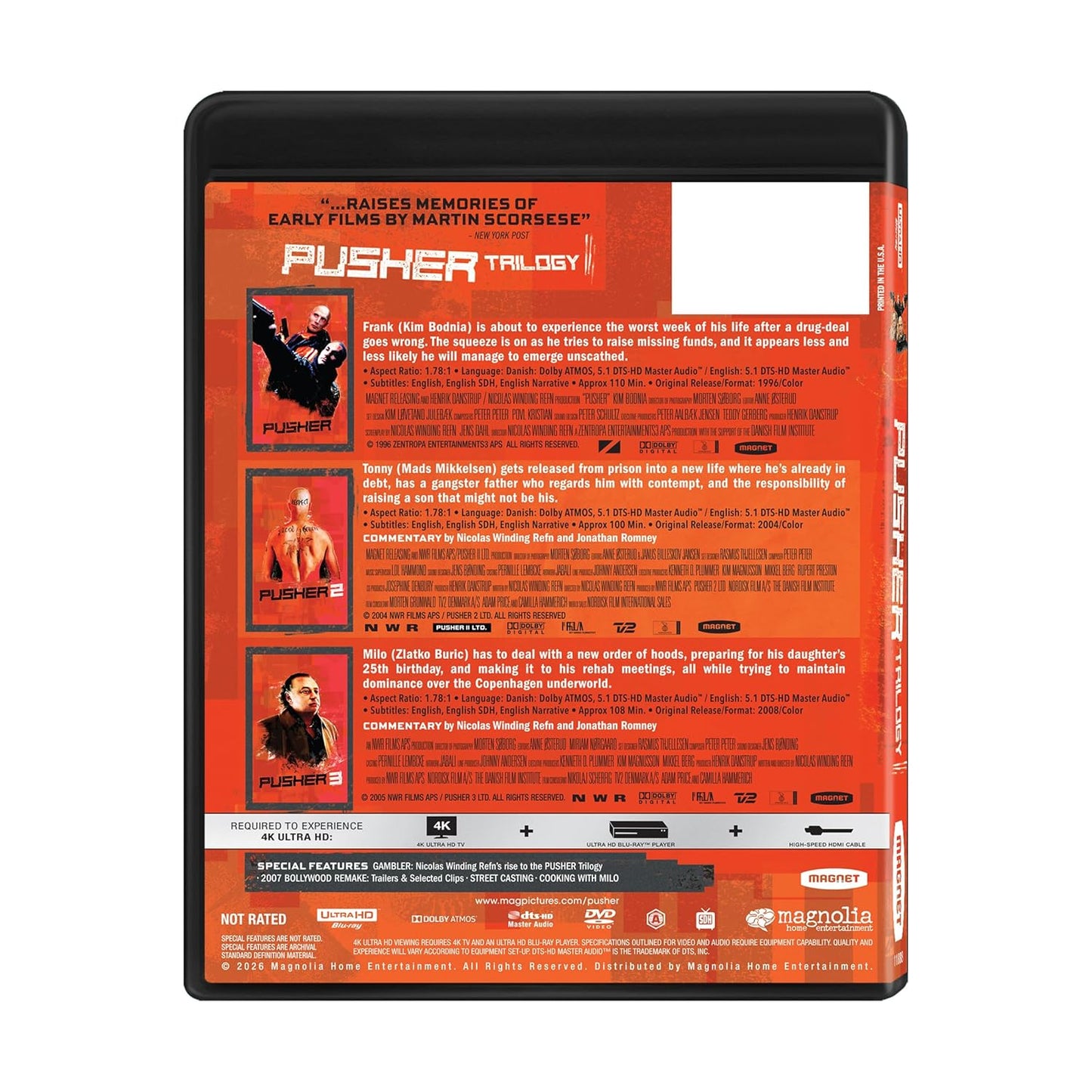 Pusher Trilogy 4K UHD (Magnolia Home Video)