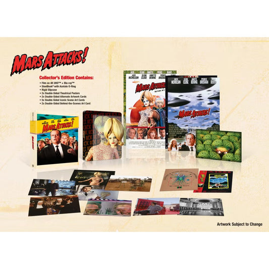 Mars Attacks! Limited Collector's Edition 4K UHD SteelBook (Warner Bros./Region Free) [Preorder]