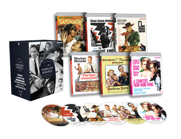Film Focus: Marlon Brando – Volume One (1957 – 1967)  Blu-ray Hardbox (Imprint/Region Free) DAMAGED HARDBOX (See damaged photos)